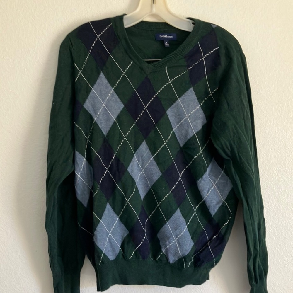 FINAL MARKDOWN Croft and barrow men’s argyle sweater small